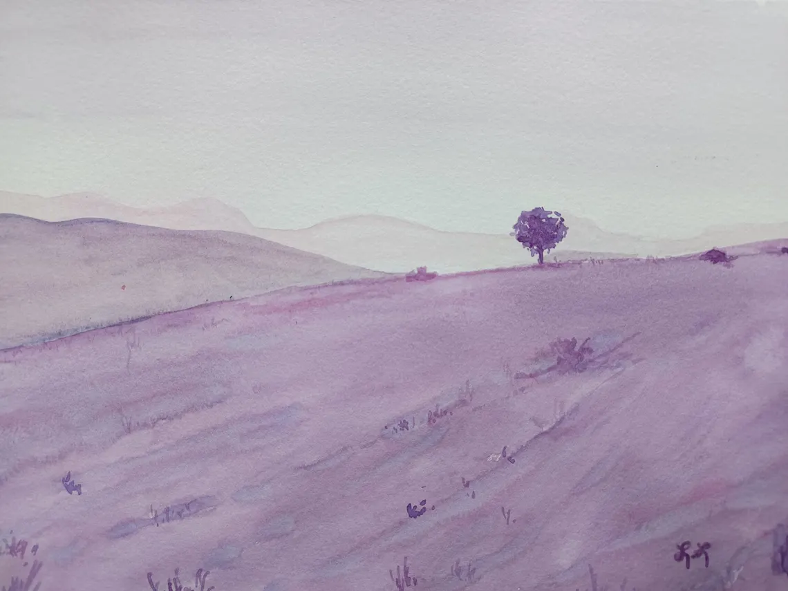Aquarelle ethnique femme indienne Abdhisarika