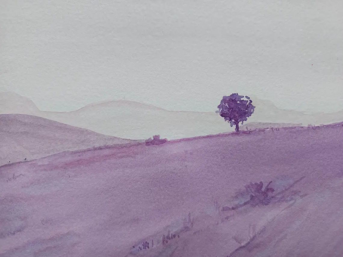 Aquarelle ethnique femme indienne Abdhisarika
