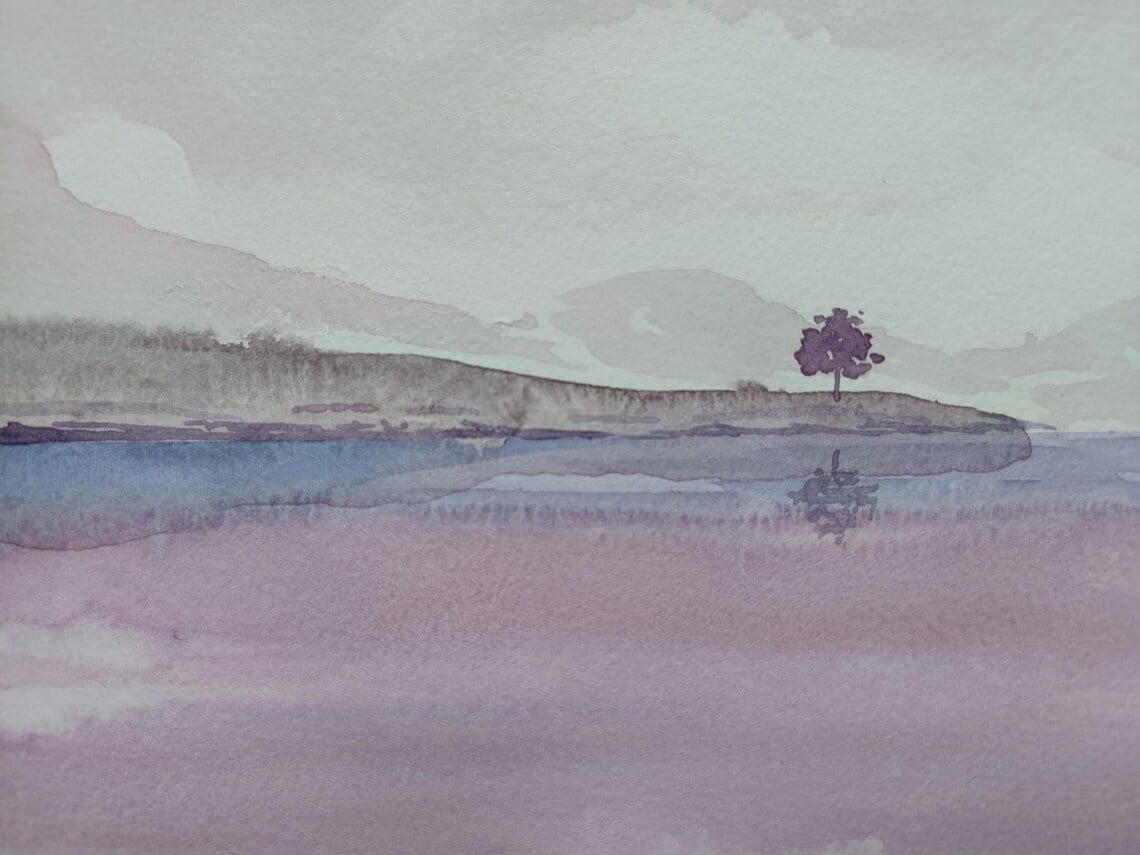 Aquarelle ethnique femme indienne Abdhisarika