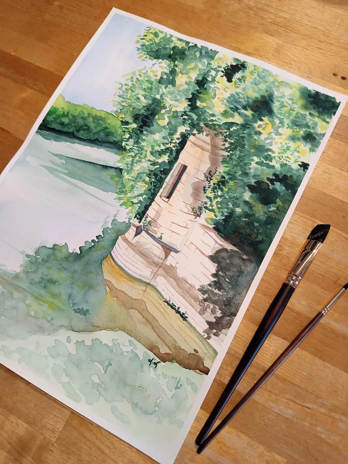 Aquarelle ethnique femme indienne Abdhisarika
