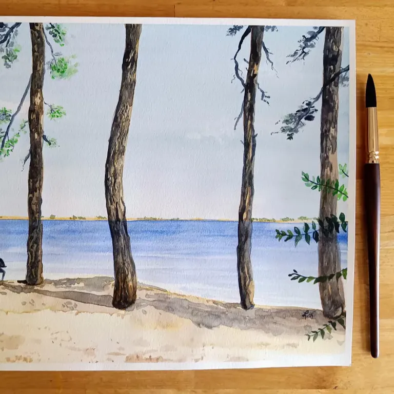 entre les pins